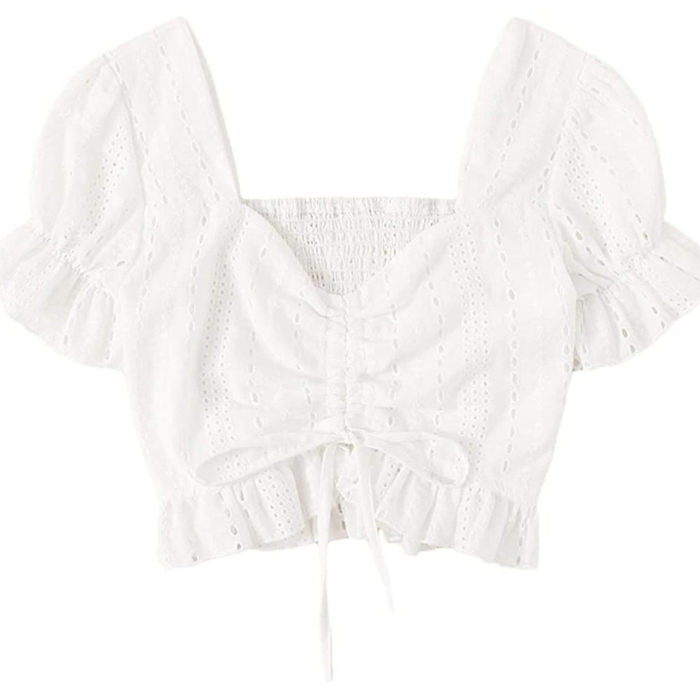 Cottagecore Puff-Sleeve Top